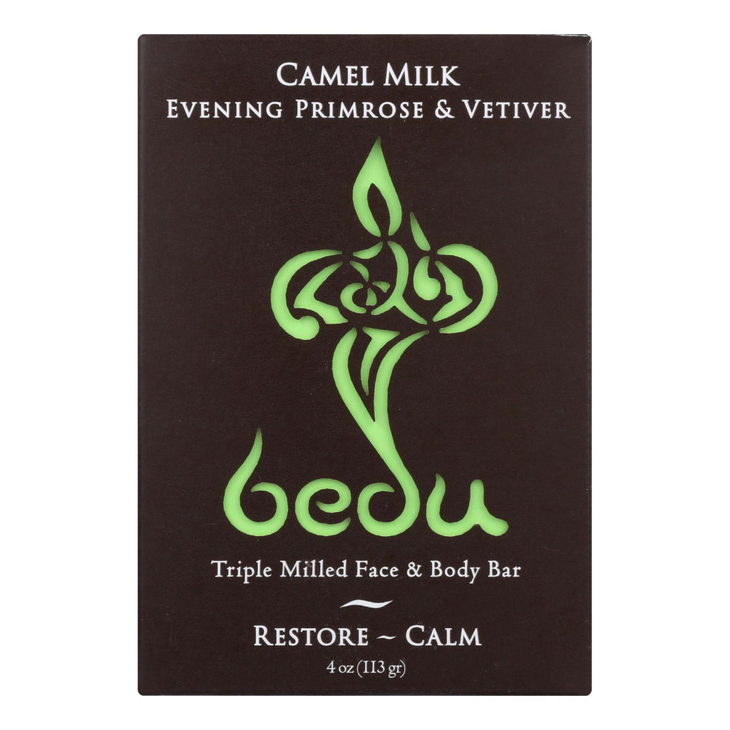 Bedu Face And Body Bar - Evening Primrose And Vetiver - Case Of 6 - 4 Oz.