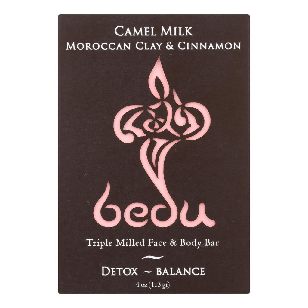 Bedu Face And Body Bar - Moroccan Clay And Cinnamon - Case Of 6 - 4 Oz.