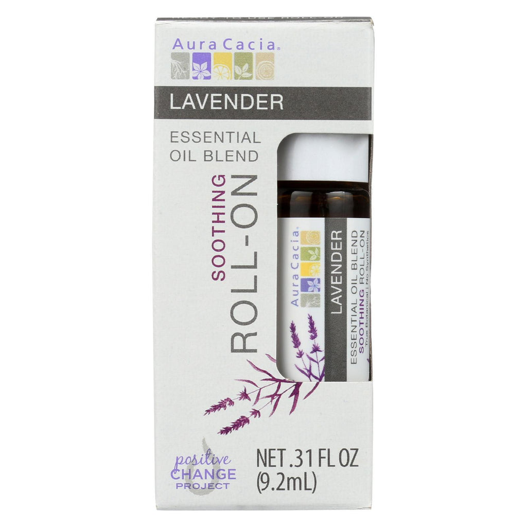 Aura Cacia Lavender - Roll On - Oil - Case Of 4 - .31 Fl Oz