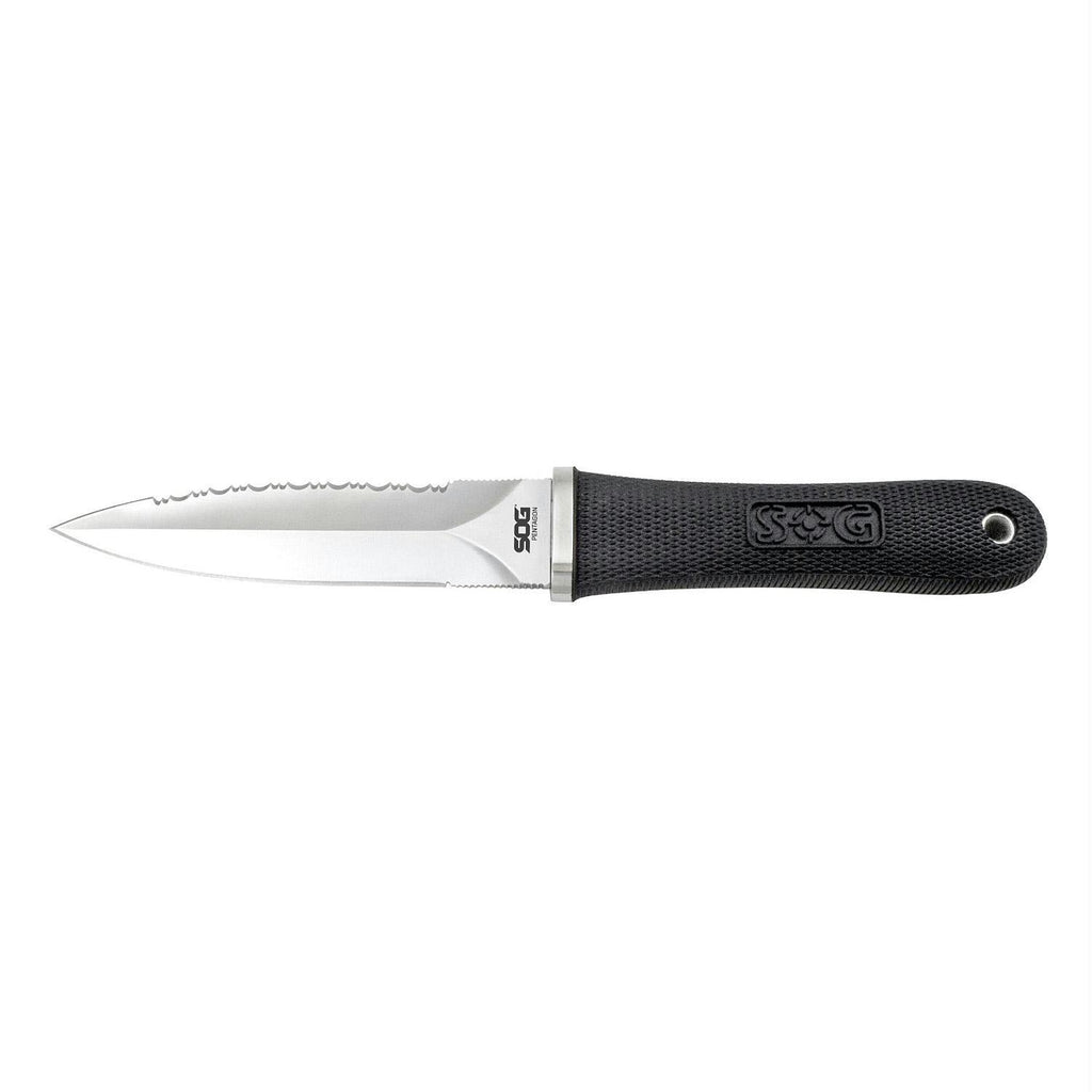 SOG Pentagon Double Edge Knife 5 Inch Blade with Sheath