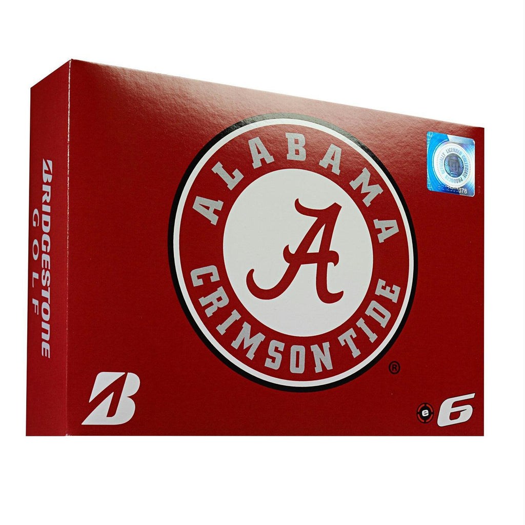 Bridgestone E6 Alabama Crimson Tide Golf Balls-Dozen