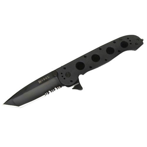 CRKT M16-14ZLEK Folder 3.75 Black Tanto Combo GRN Handle