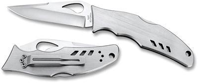 Byrd by Spyderco Flight 3.44 ComboEdge Stainless Handle
