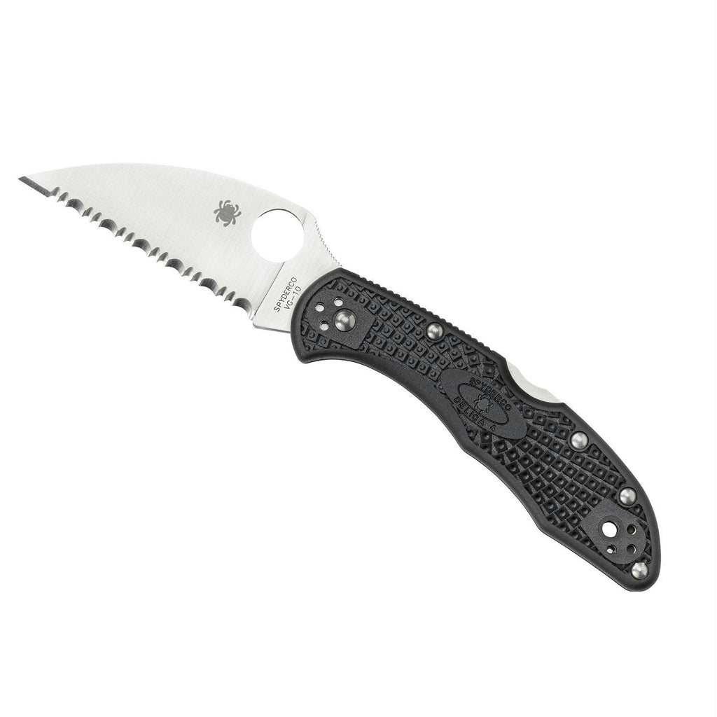 Spyderco Delica 4 Black FRN Wharncliffe SpyderEdge Folder