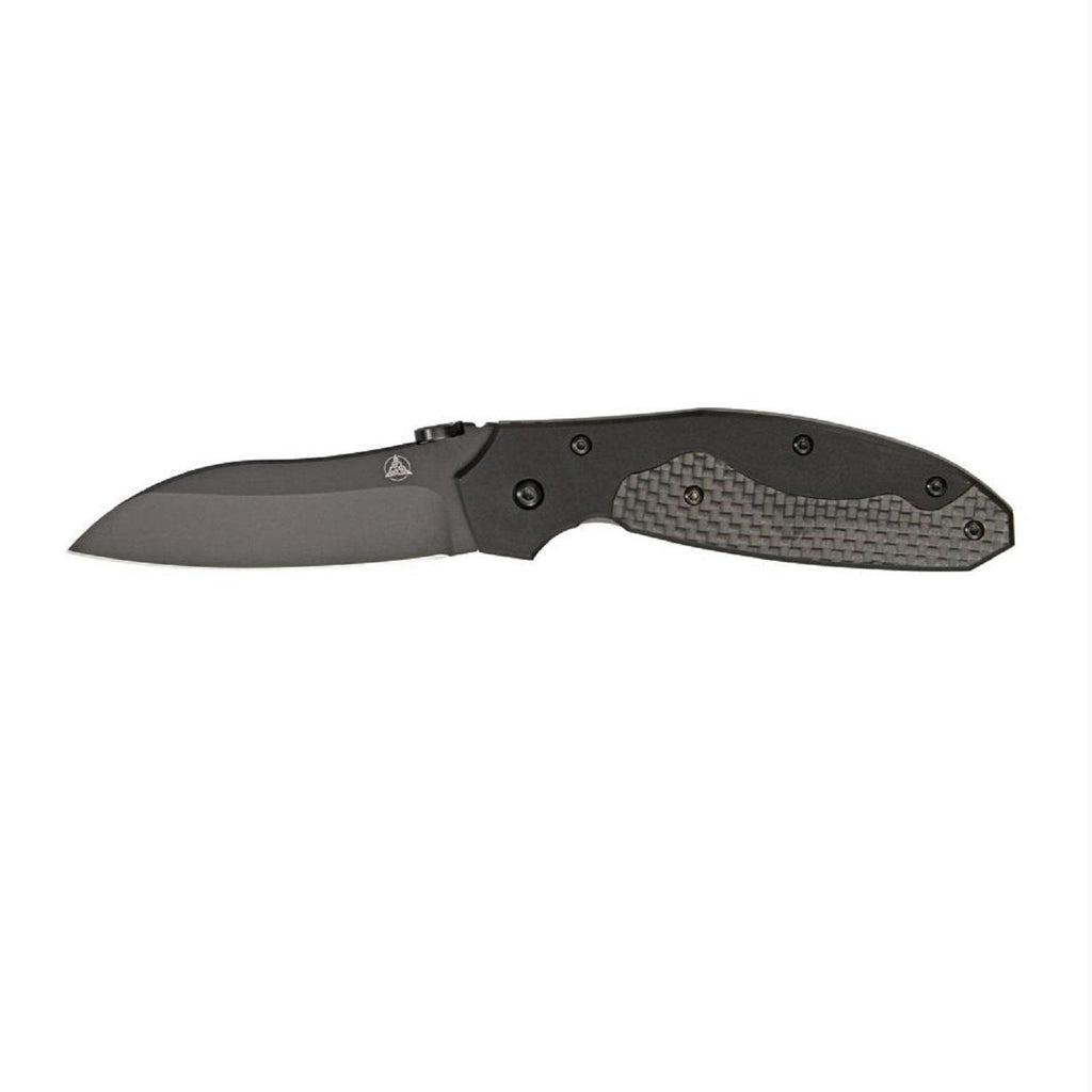 Nemesis Manx Folder 3.0 in Plain Blade 7.15" Overall-Black