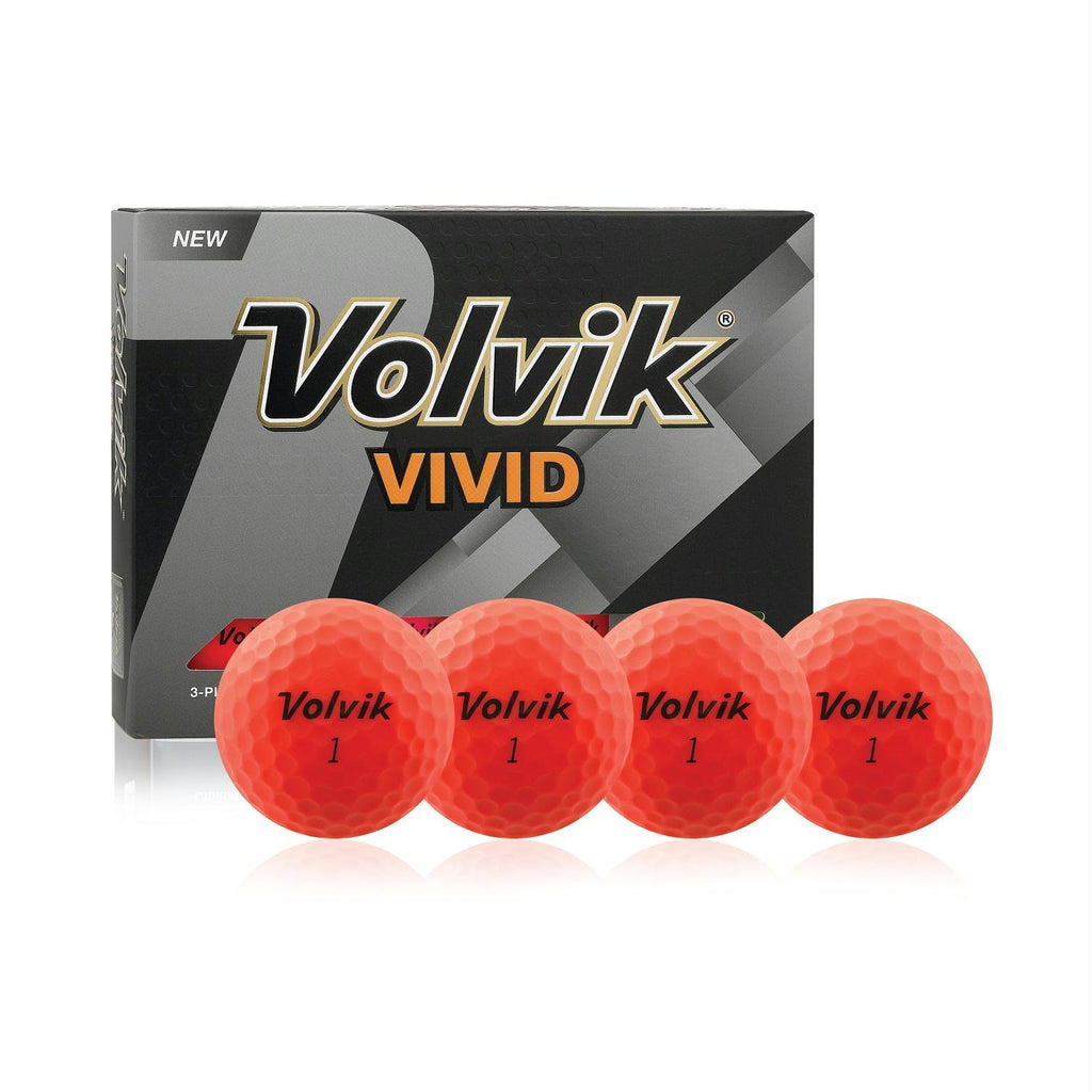 Volvik Vivid Pink Dozen Golf Balls