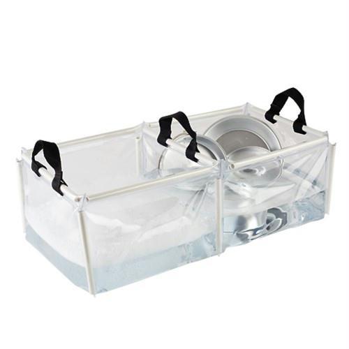 Coleman Folding Double Wash Basin Black-Clear 2000016491