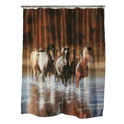 Rivers Edge V Shultz Horse ShowerCurtain 768