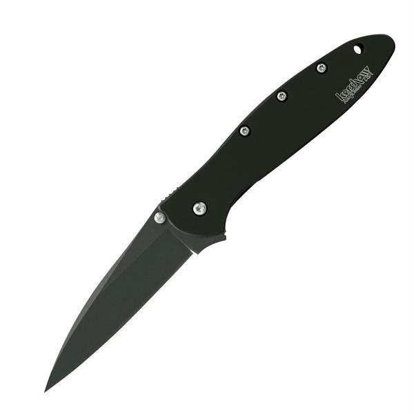 Kershaw Leek Assisted 3.0 Black Plainedge Black Stainless