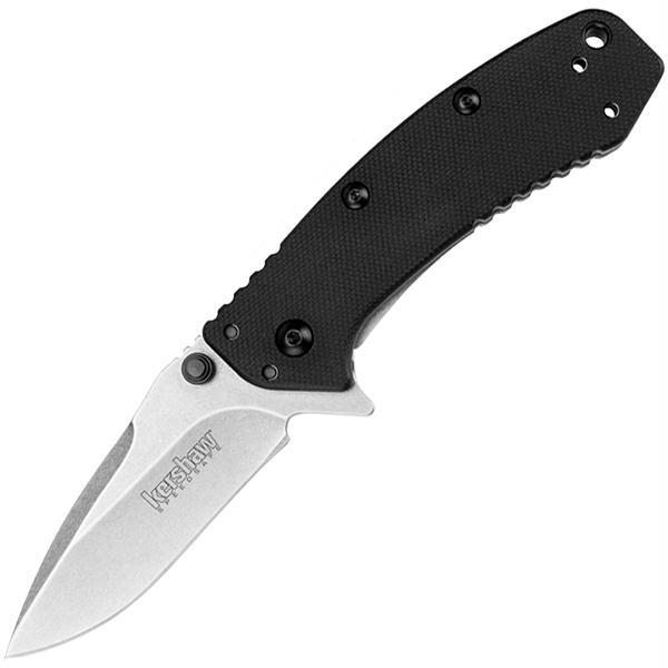 Kershaw Cryo Assisted 2.75 in Plainedge Black G10