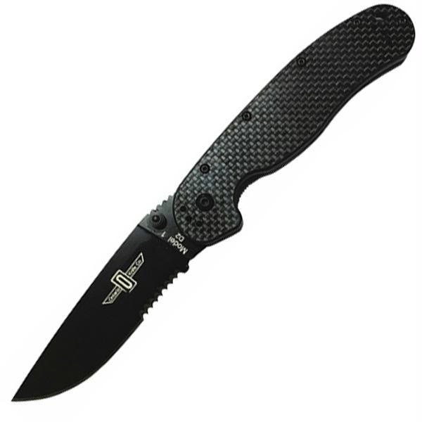 Ontario RAT1 ComboEdge Folding Knife Black