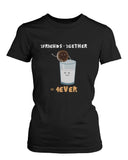 2 Friends 2gether 4ever Oreo and Milk Black Women's Shirt Ladies Graphic Tee