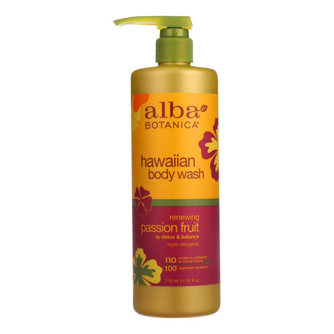 Alba Botanica Hawaiian Body Wash - Renewing Passion Fruit - 24 Oz