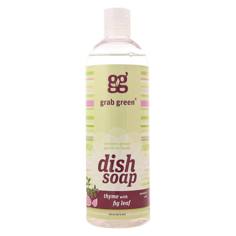 Grab Green Dish Soap Thyme With Fig Leaf - Case Of 6 - 16 Fl Oz
