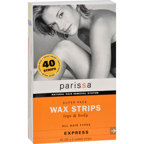 Parissa Wax Strips For Legs And Body - 40 Count