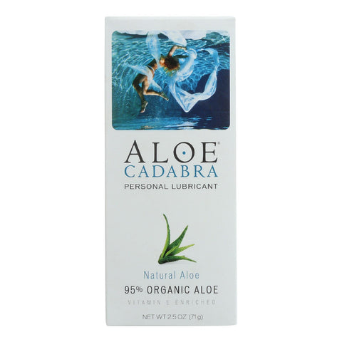 Aloe Cadabra Natural Organic Personal Lubricant - Natural Aloe Unscented - 2.5 Oz