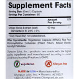 Olympian Labs Ginkgo Biloba Extract - 60 Mg - 60 Vegetarian Capsules