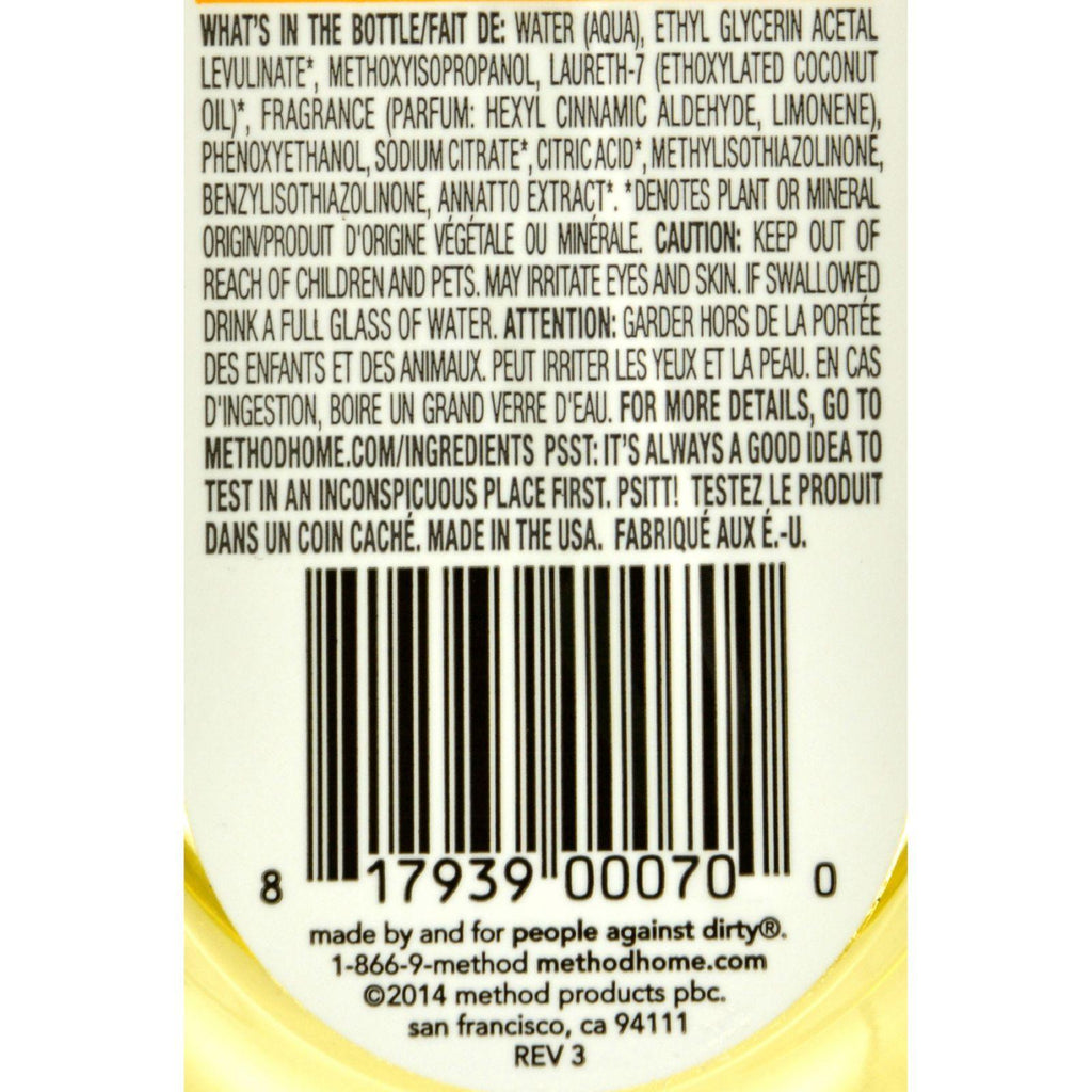 Method Products Cleaner - Squirt And Mop - Ginger Yuzu - 25 Fl Oz