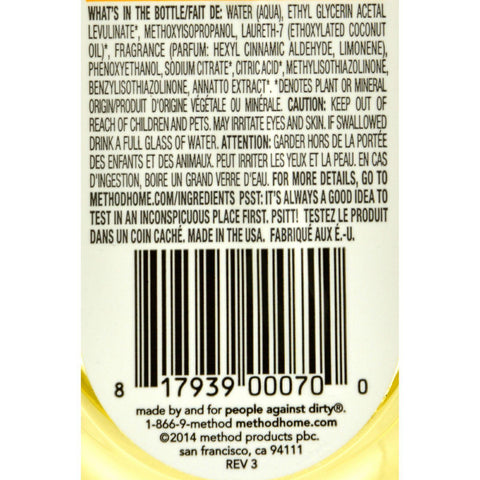 Method Products Cleaner - Squirt And Mop - Ginger Yuzu - 25 Fl Oz