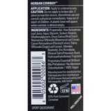 Herban Cowboy Deodorant - Sport Maximum Protection - 2.8 Oz