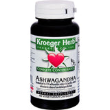 Kroeger Herb Ashwagandha - Complete Concentrate - 60 Vegetarian Capsules