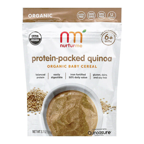 Nurturme Organic Protein Cereals - Packed Quinoa - Case Of 6 - 3.7 Oz.