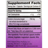 Nature's Way Turmeric - Maximum Potency - 750 Mg - 60 Vegetarian Capsules