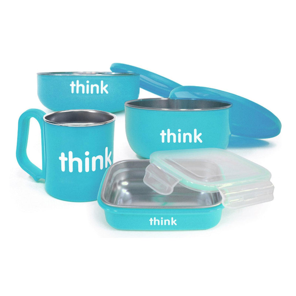 Thinkbaby  The Complete Bpa Free Feeding Set - Lt. Blue