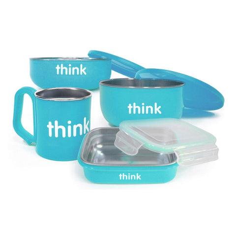 Thinkbaby  The Complete Bpa Free Feeding Set - Lt. Blue