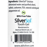American Biotech Labs Silversol Tooth Gel - Xylitol - 4 Oz