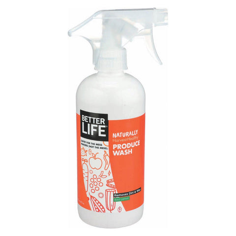 Better Life Produce Wash - All Natural - Case Of 6 - 16 Fl Oz
