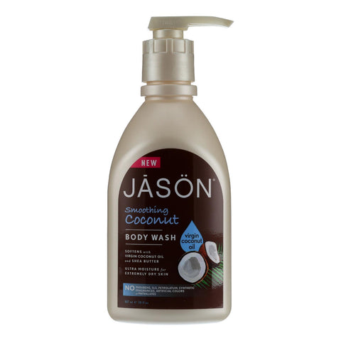 Jason Natural Products Body Wash - Smoothing Coconut - 30 Oz