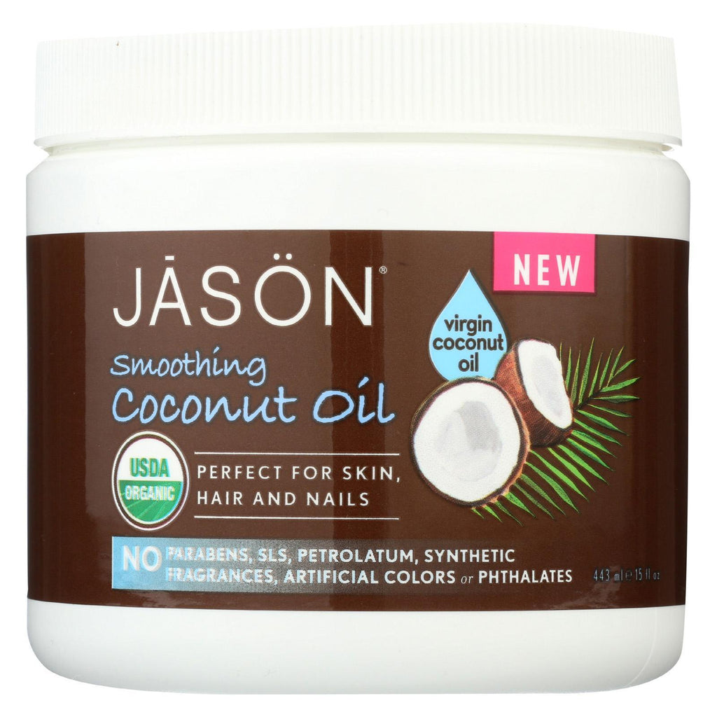 Jason Natural Products Coconut Oil - Organic - Virgin - 15 Fl Oz