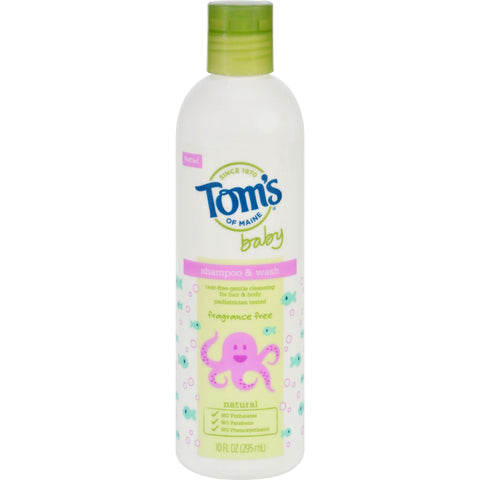 Tom's Of Maine Baby Shampoo & Wash Fragrance Free - 1 Each - 10 Oz.