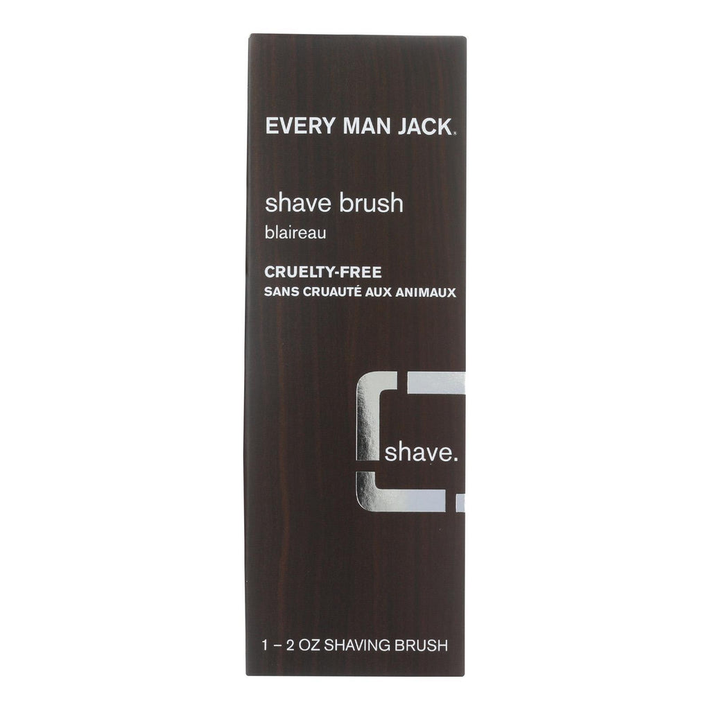 Every Man Jack Shave Brush - Premium Shave - 1 Brush - 2 Oz