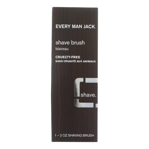 Every Man Jack Shave Brush - Premium Shave - 1 Brush - 2 Oz