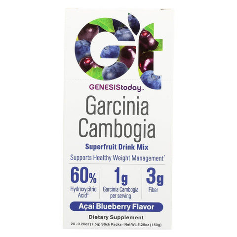 Genesis Today Cambogia Drink Mix - Aa Blueberry - 0.26 Oz.