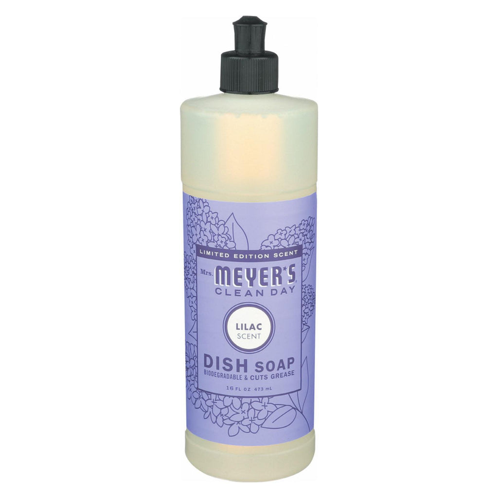 Mrs.meyers Clean Day Liquid Dish Soap - Lilac - Case Of 6 - 16 Fl Oz