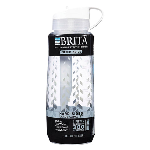 Brita Hard Sided Water Filtration Bottle - Clear - Case Of 4 - 1 Count