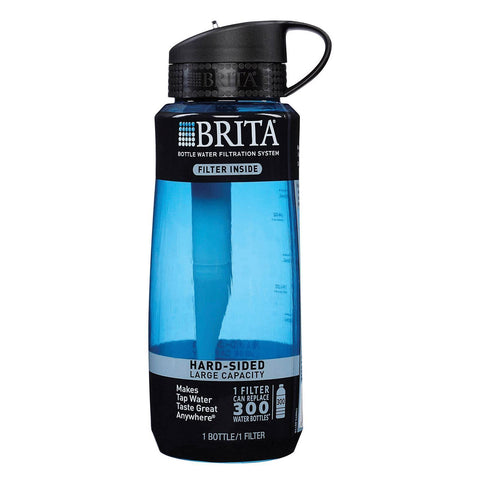 Brita Hard Sided Water Filtration Bottle - Blue - Case Of 4 - 1 Count