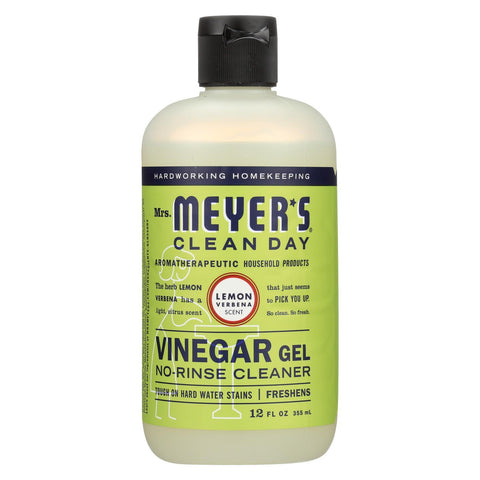Mrs. Meyers Clean Day Vinegar Gel Cleaner - Lemon - Case Of 6 - 12 Fl Oz.