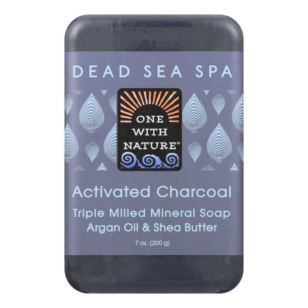 One With Nature Bar Soap - Charcoal - Case Of 6 - 7 Oz.