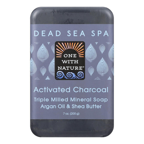 One With Nature Bar Soap - Charcoal - Case Of 6 - 7 Oz.