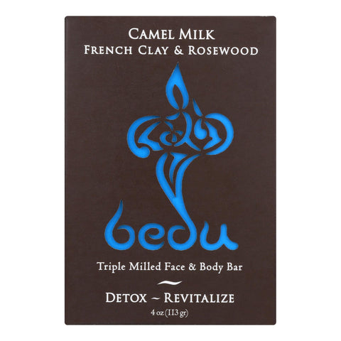 Bedu Face And Body Bar - French Clay And Rosewood - Case Of 6 - 4 Oz.