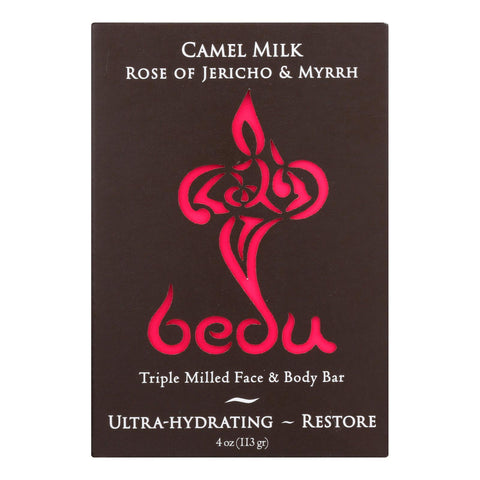 Bedu Face And Body Bar - Rose Of Jericho And Myrrh - Case Of 6 - 4 Oz.