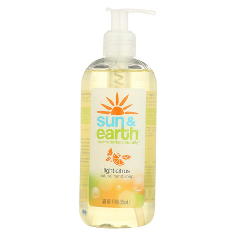 Sun And Earth Hand Soap - Pump - Citrus - Case Of 6 - 12 Fl Oz