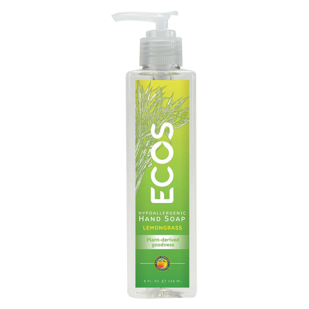 Earth Friendly Hand Soap - Ecos - Lemongrass - Case Of 6 - 8 Fl Oz