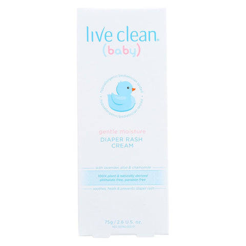Live Clean Cream - Diaper Rash - Gentle - 2.6 Oz
