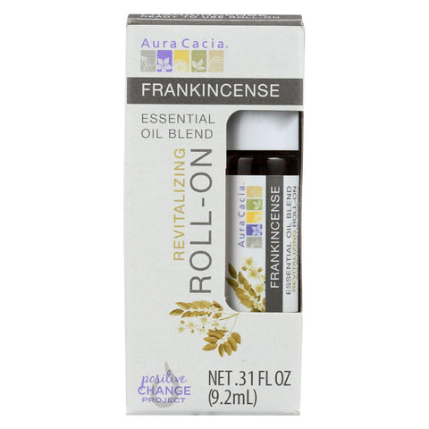 Aura Cacia Frankincense - Roll On - Oil - Case Of 4 - .31 Fl Oz