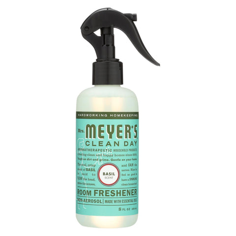 Mrs.meyers Clean Day Room Freshener - Basil - Case Of 6 - 8 Fl Oz